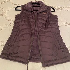 Northface faux fur reversible vest